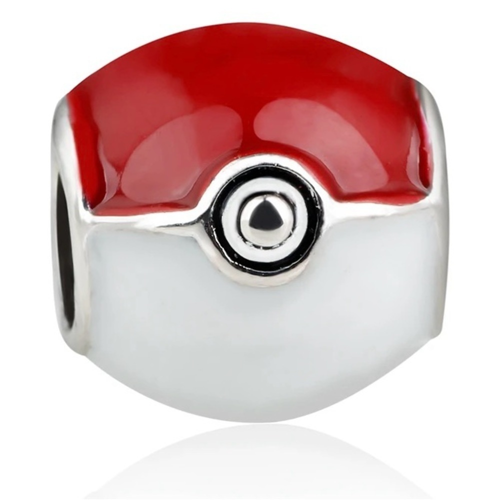 Pokemon Pokeball Fully Enameled Charm For Charm Bracelet - Picture 4 of 6